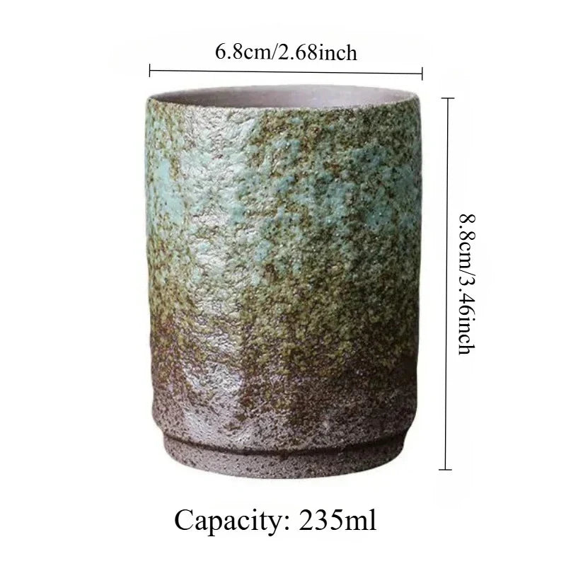 Rustic Stoneware Coffee Cup Ceramic Coffee Cup detail view