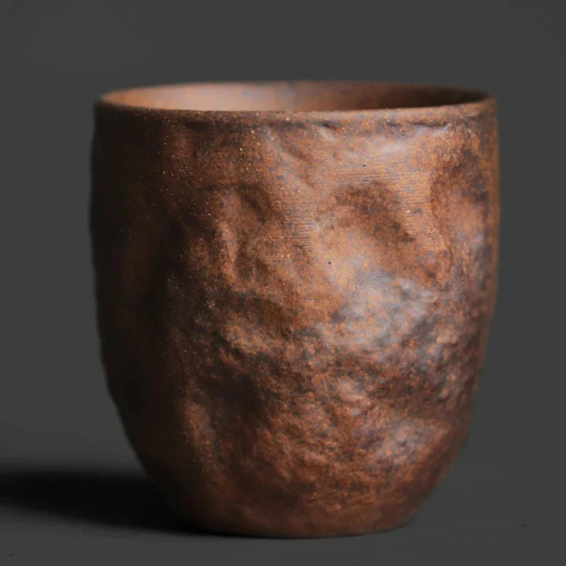Rustic Stoneware Tea Cup Ceramic Tea Cup detail view