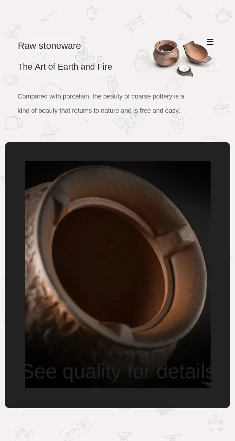 Rustic Stoneware Tea Warmer Tea Warmer product photo 10