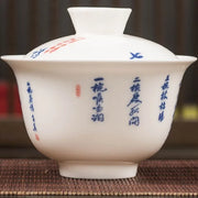 Seven Bowls of Tea Poem Gaiwan – Sanqing / Bowl & Lid