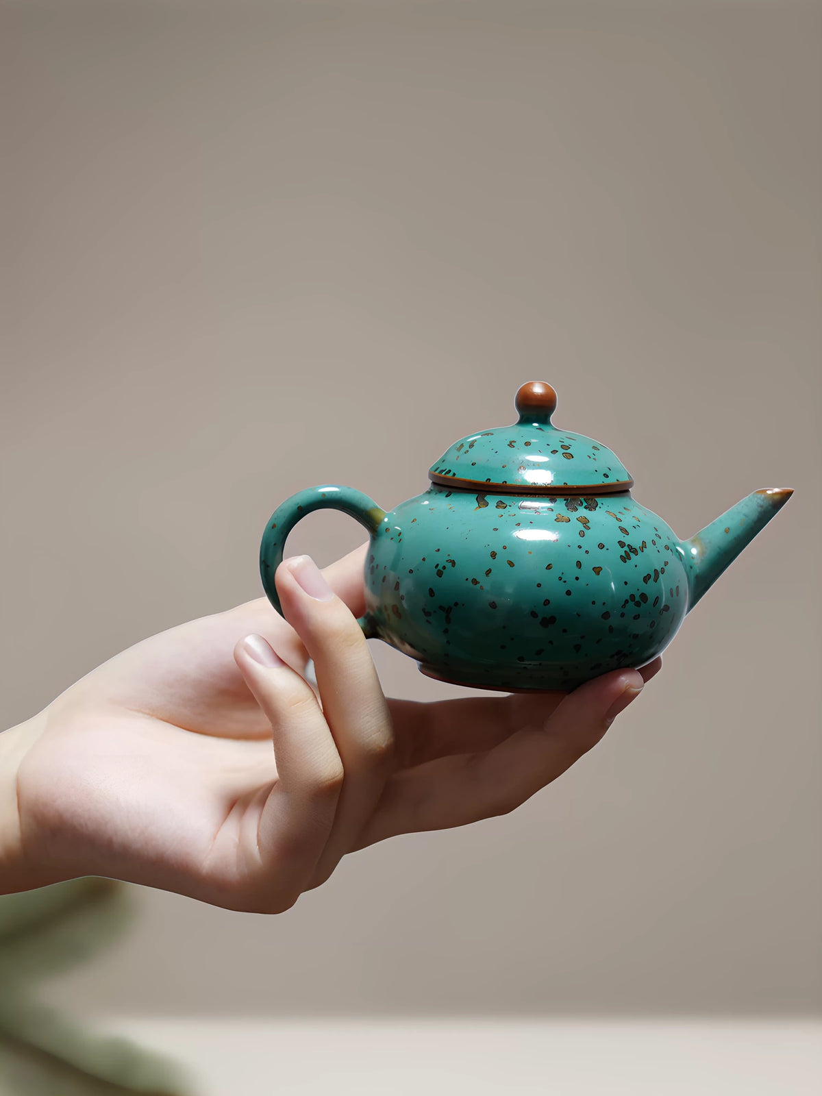 Shuiping Jun Glaze Teapot — Jun-glazed ceramic teapot