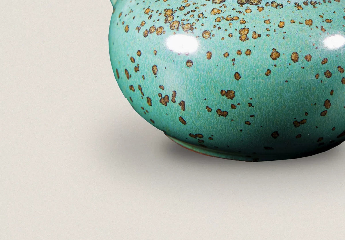 Shuiping Jun Glaze Teapot — glaze close-up