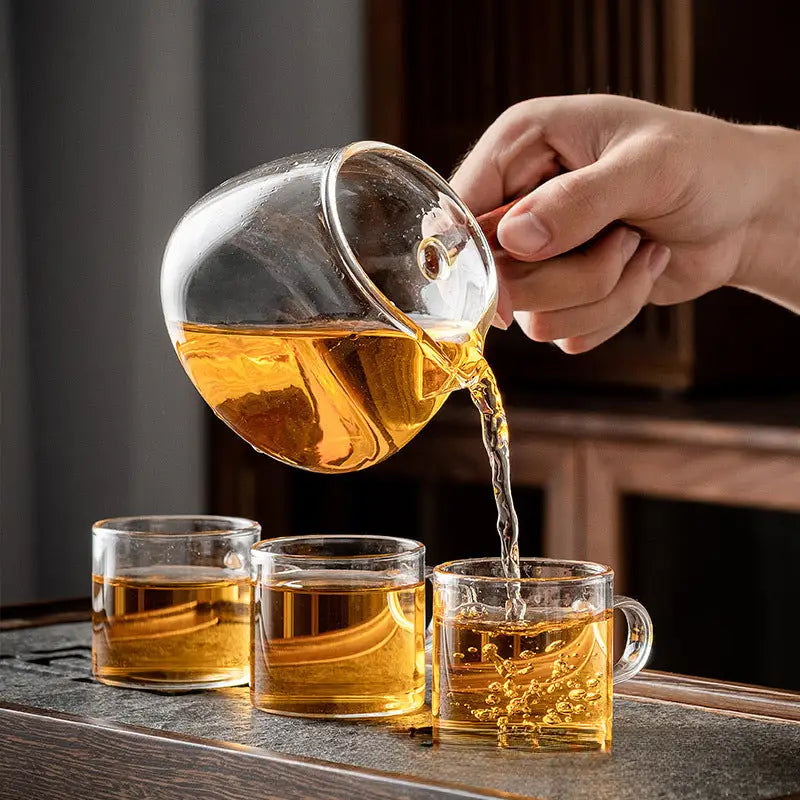 Pichet Gong Dao Bei En Verre - 200 Ml, Lin's Ceramic Studio, Pour Cérémonie Du Thé