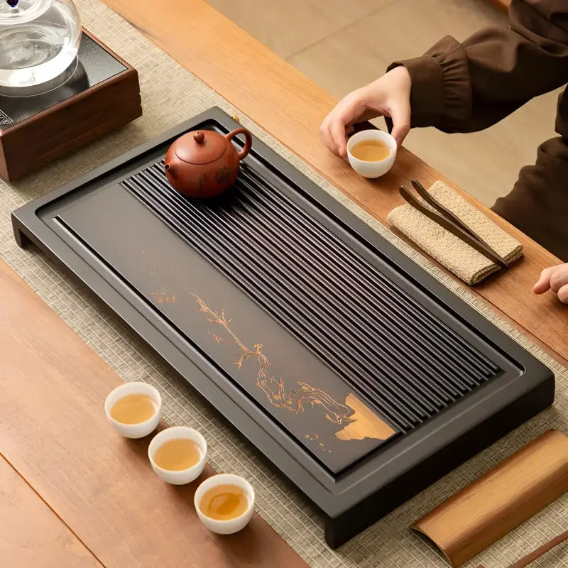 Silent Grove bamboo gongfu tea set with tray for elegant Gongfu Tea brewing