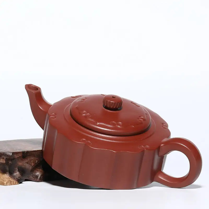 Reddish-brown Yixing Zisha Clay Teapot from Silken Ridge ceramic collection