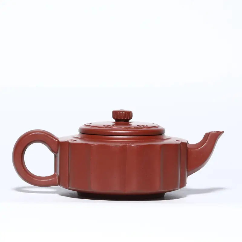 Reddish-brown Yixing Zisha clay teapot from Silken Ridge for traditional tea brewing