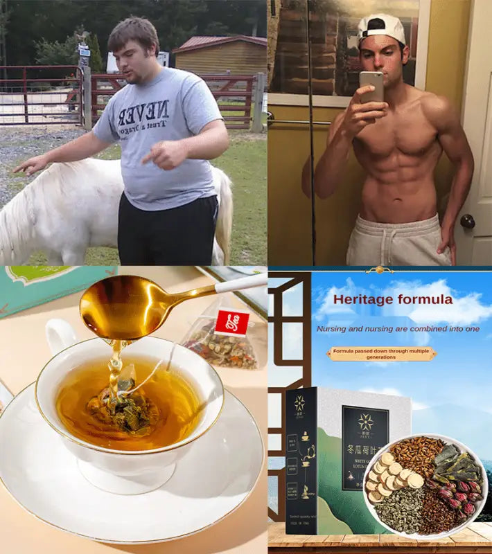 Herbal tea health for weight loss and wellness with slimming tea and health-enhancing herbal tea