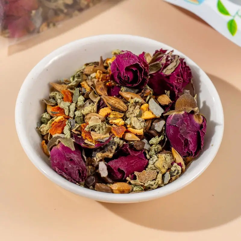 Floral herbal tea blend for health-enhancing herbal tea and slimming tea benefits