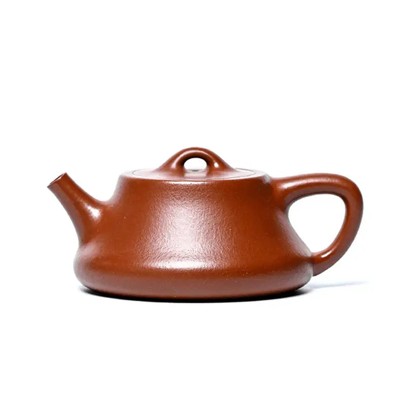 Brown ceramic teapot Still Ember made from zhuni clay with 180ml capacity yixing zisha