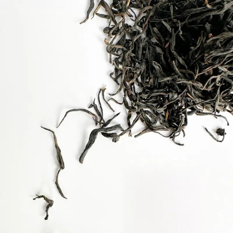 Loose Tanyang Black Tea leaves with a delicate floral aroma and elegant floral notes