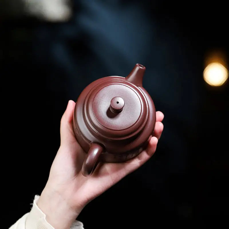 Brown ceramic teapot from Tidal Horizon Yixing Zisha Yixing Teapot collection