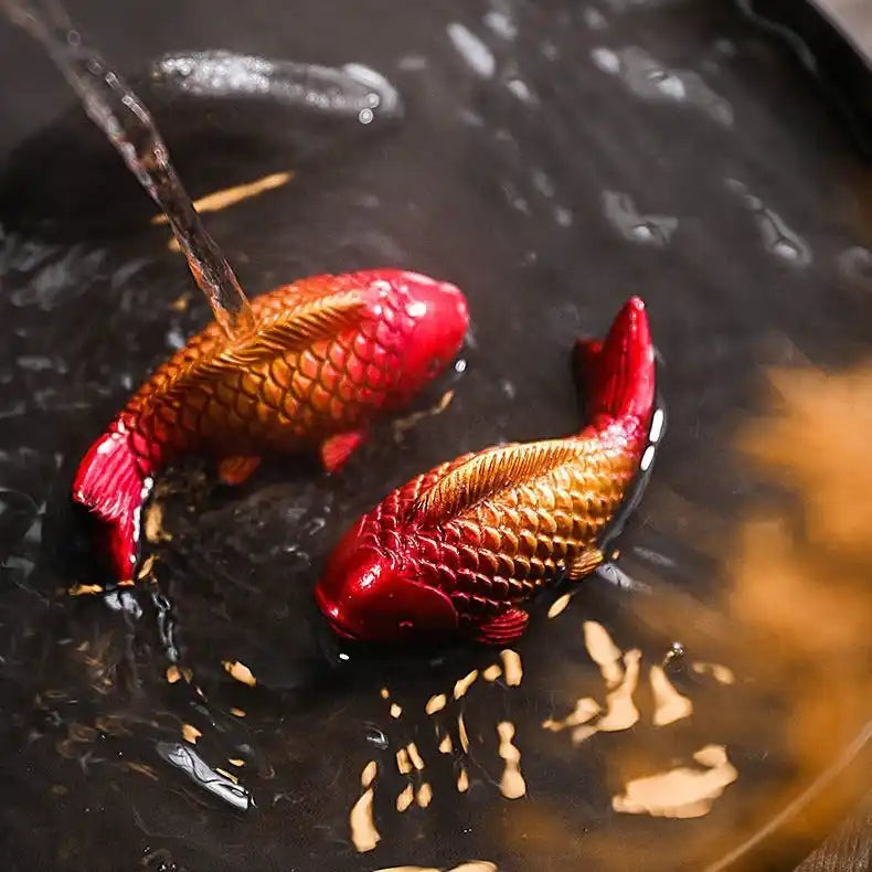 Double Fish Lucky Tea Pet