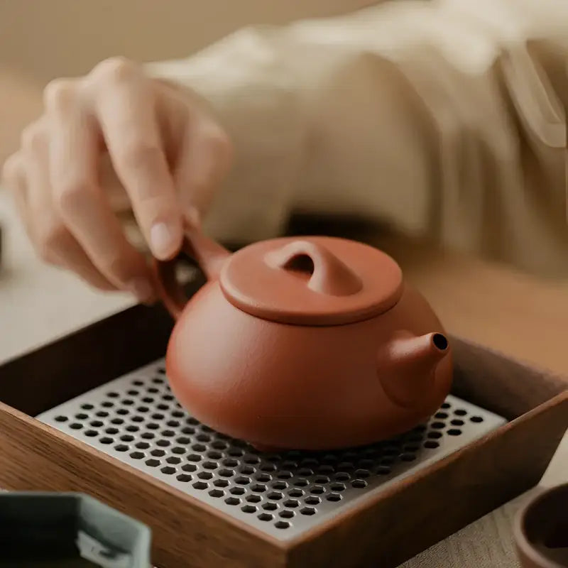 Earthenware teapot from Voices of Clay Tea Set, yixing zisha zisha tea accessory