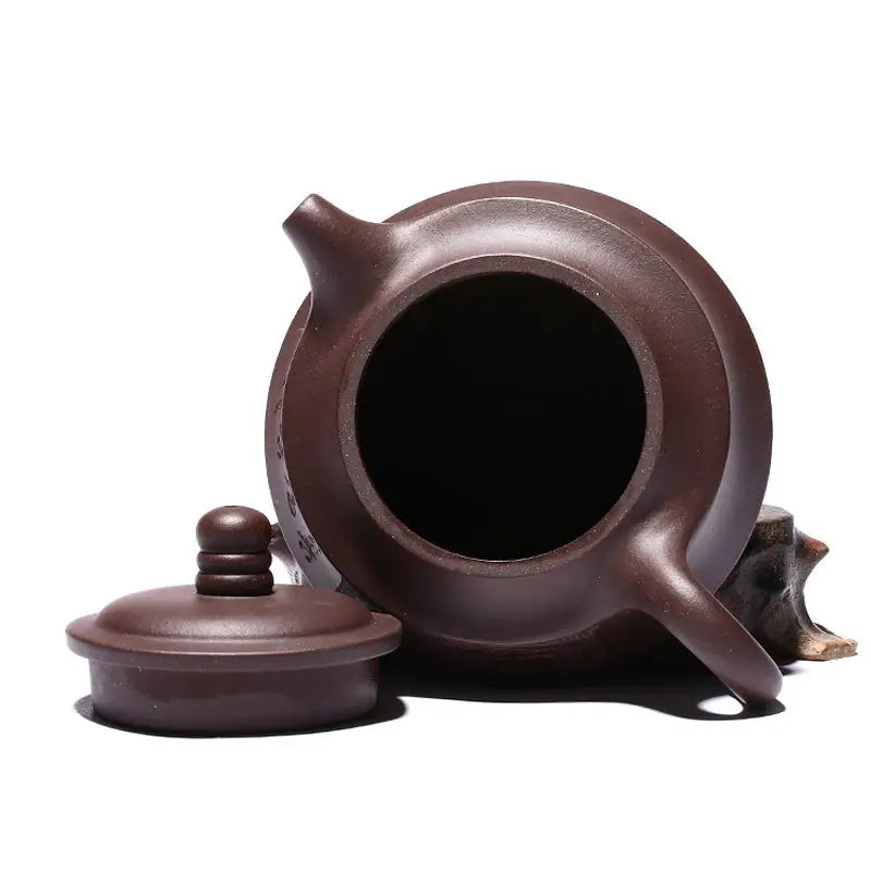 Brown Yixing Zisha teapot with lid from the Whispers of Stillness collection