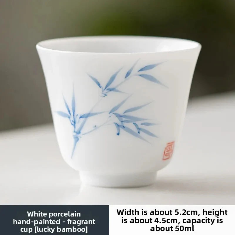 White Porcelain Hand-painted Tea Cup Tea Cup product photo 7