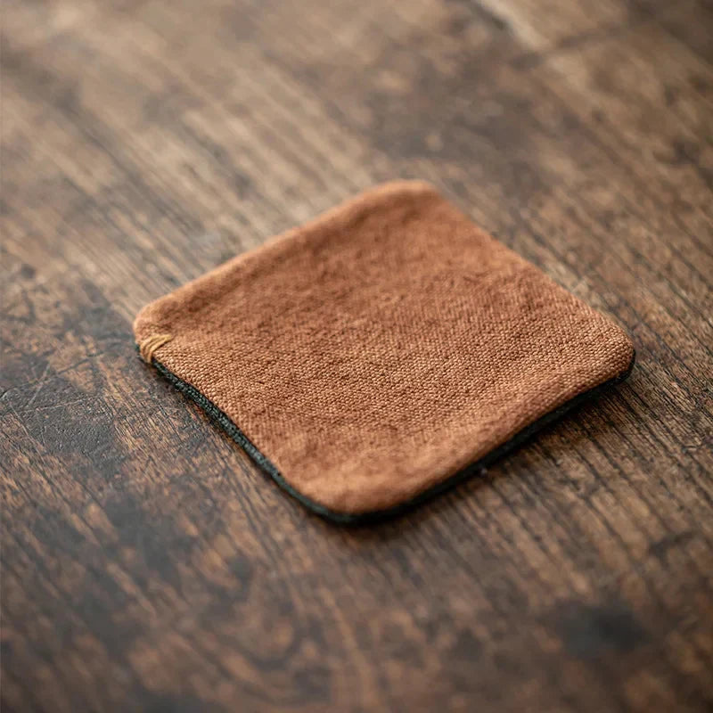 Wood Tea Coaster white background product photo