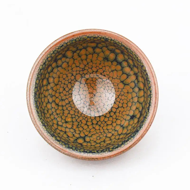 Textured ceramic bowl for Gongfu tea by Jian Zhan in the Wood collection