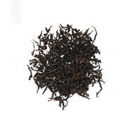 Loose dark dried Wuyi Rougui tea leaves from traditional roasting for Rougui Rock Tea