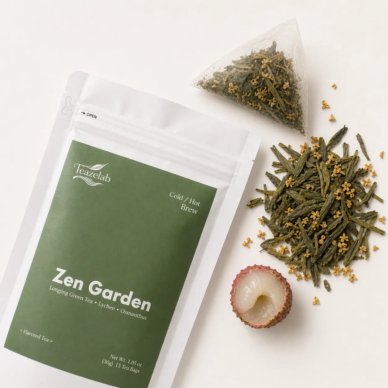 Teazelab Zen Garden Cold Brew Tea pack detail