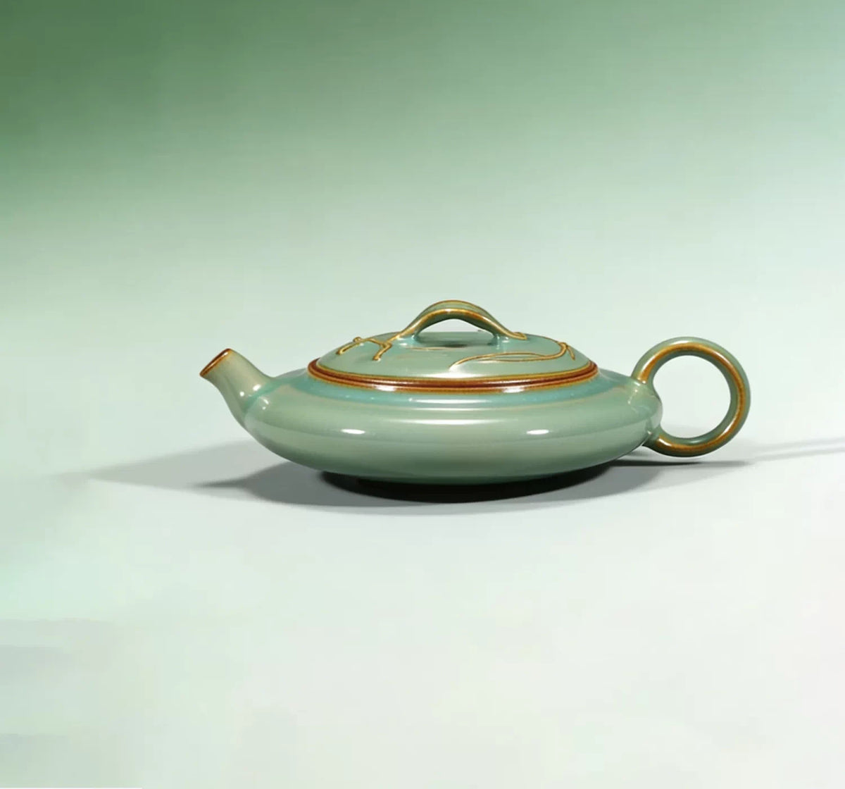 Zhijie Low Profile Teapot — detail view