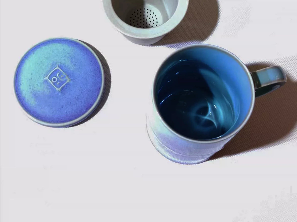 Zhongyuan Jun Tea Mug Set — detail view