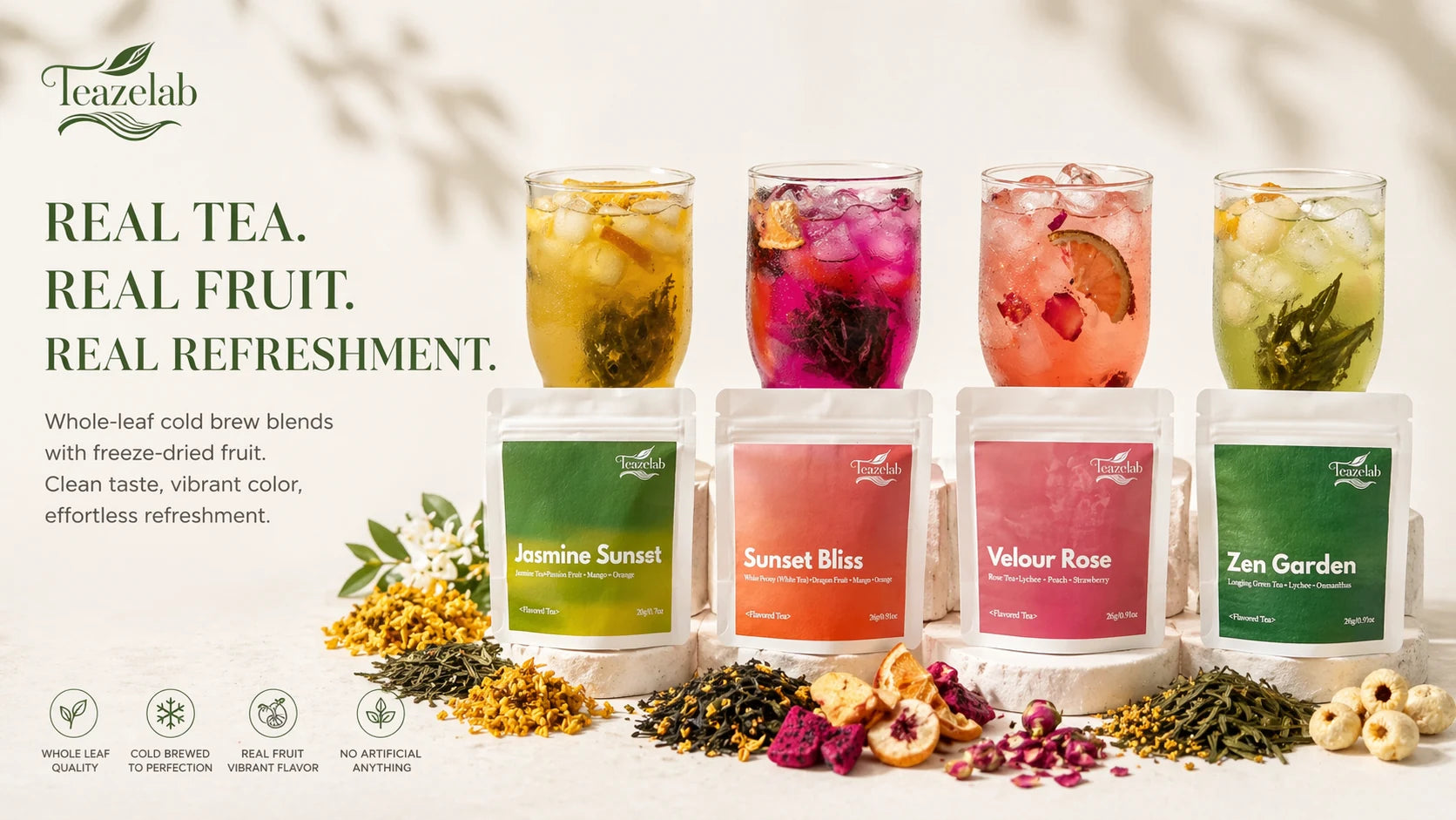 Cold brew tea collection banner